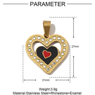 Modernist Hand Eye Pendant | Geometric Love Cross Charm