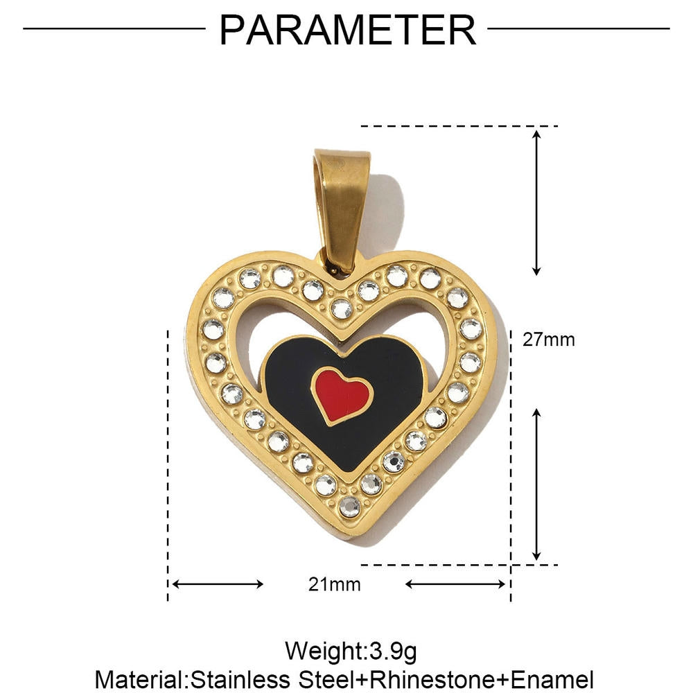 Modernist Hand Eye Pendant | Geometric Love Cross Charm