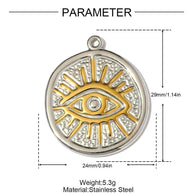 Fatima Hand Pendant | Ethnic Egyptian Pharaoh Steel Charm