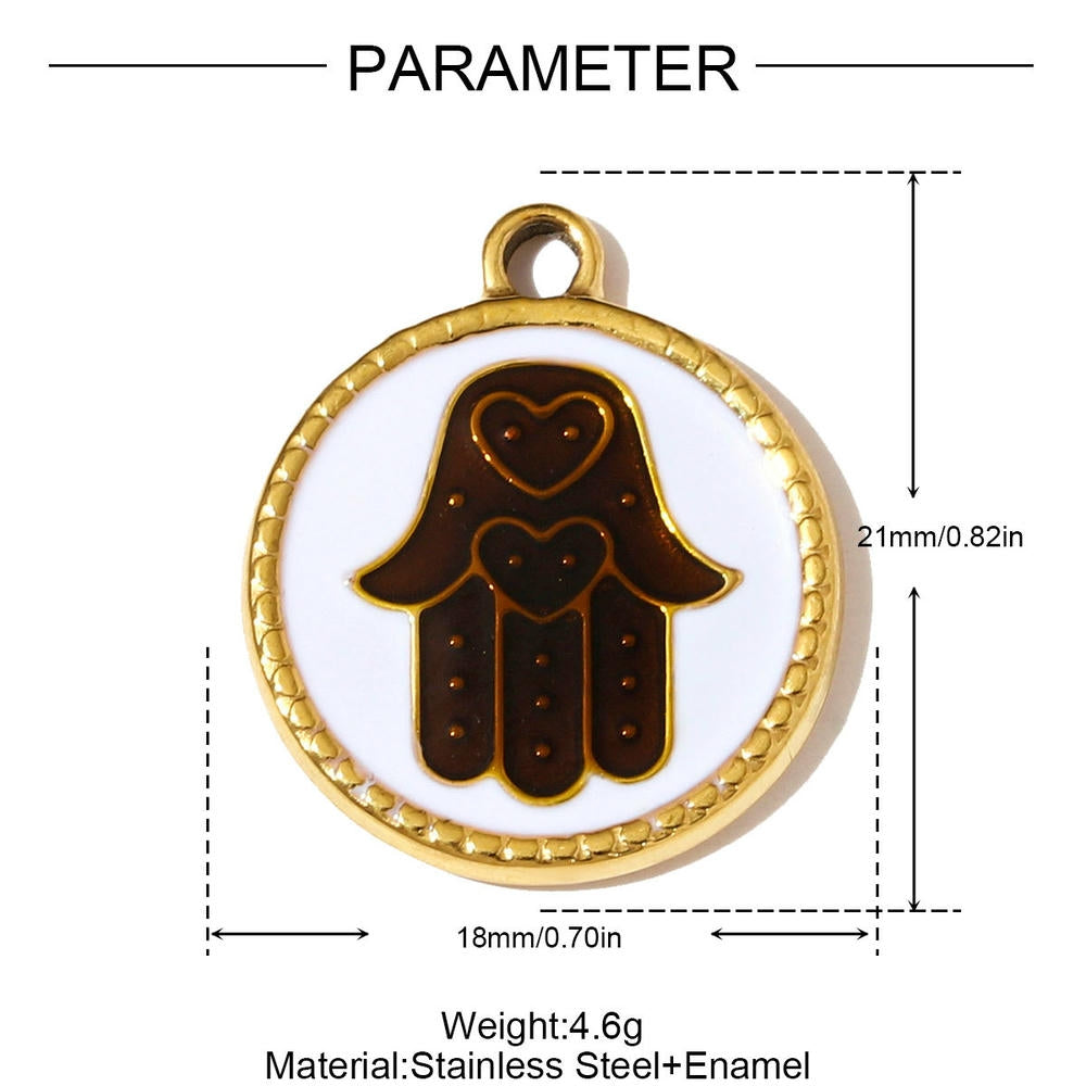 Fatima Hand Pendant | Ethnic Egyptian Pharaoh Steel Charm