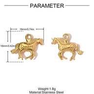 Unicorn Pegasus Pendant | Fantasy Dream Deer Steel Charm