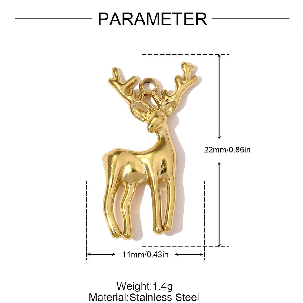 Unicorn Pegasus Pendant | Fantasy Dream Deer Steel Charm