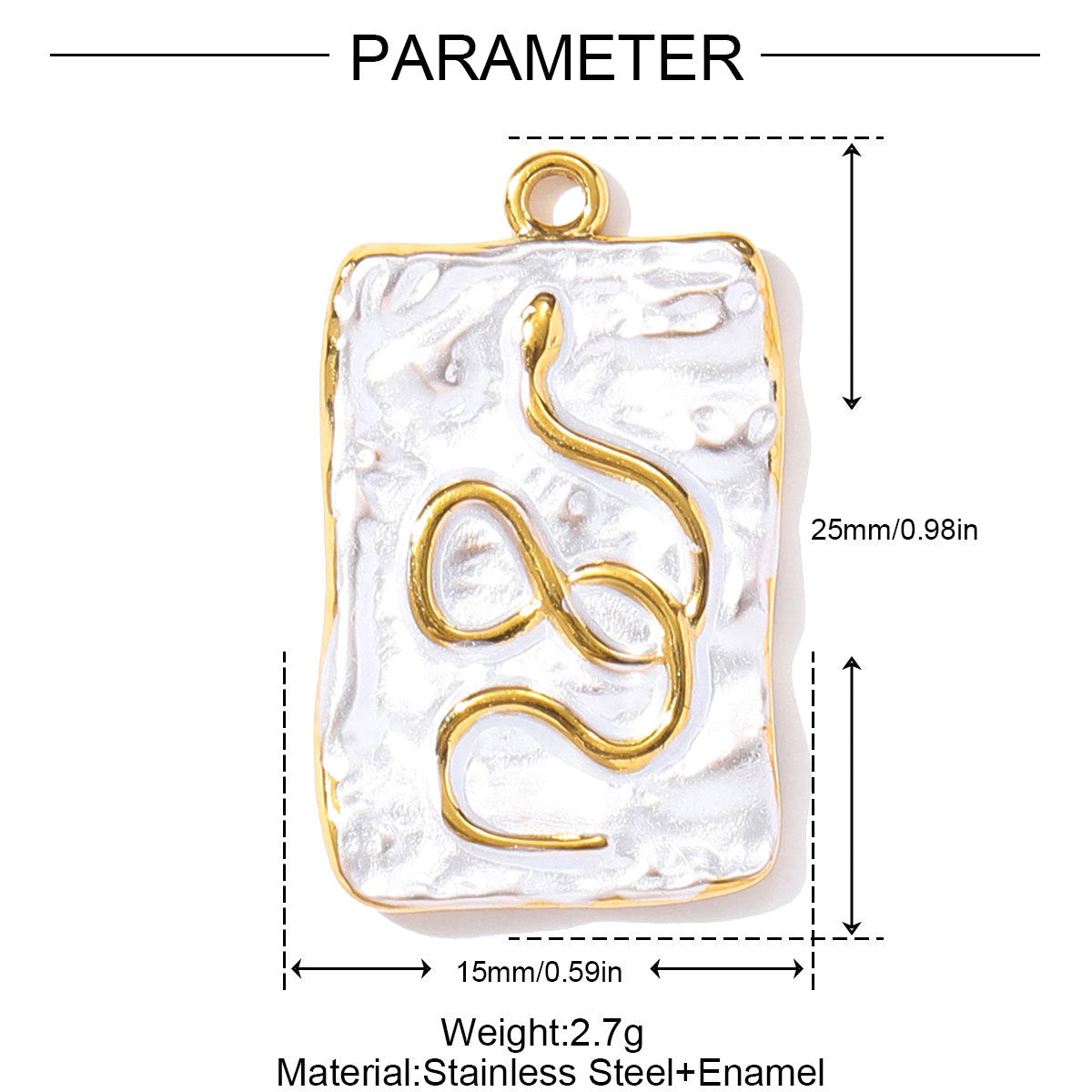 Snake Sun Pendant | Spiritual Enamel Love Cross Steel Charm