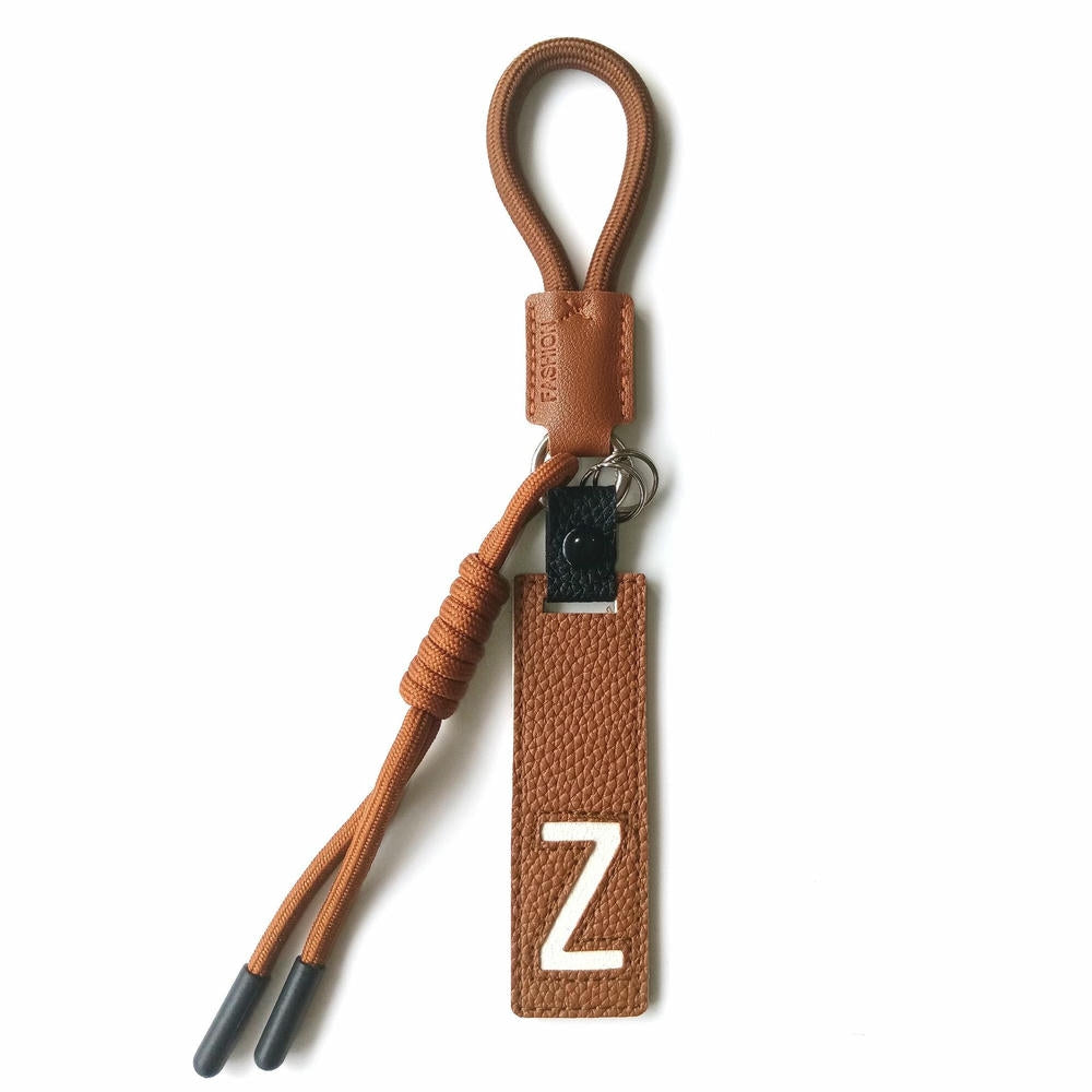 Whale Keychain | Leather Letter Charm | Cute Bag Pendant