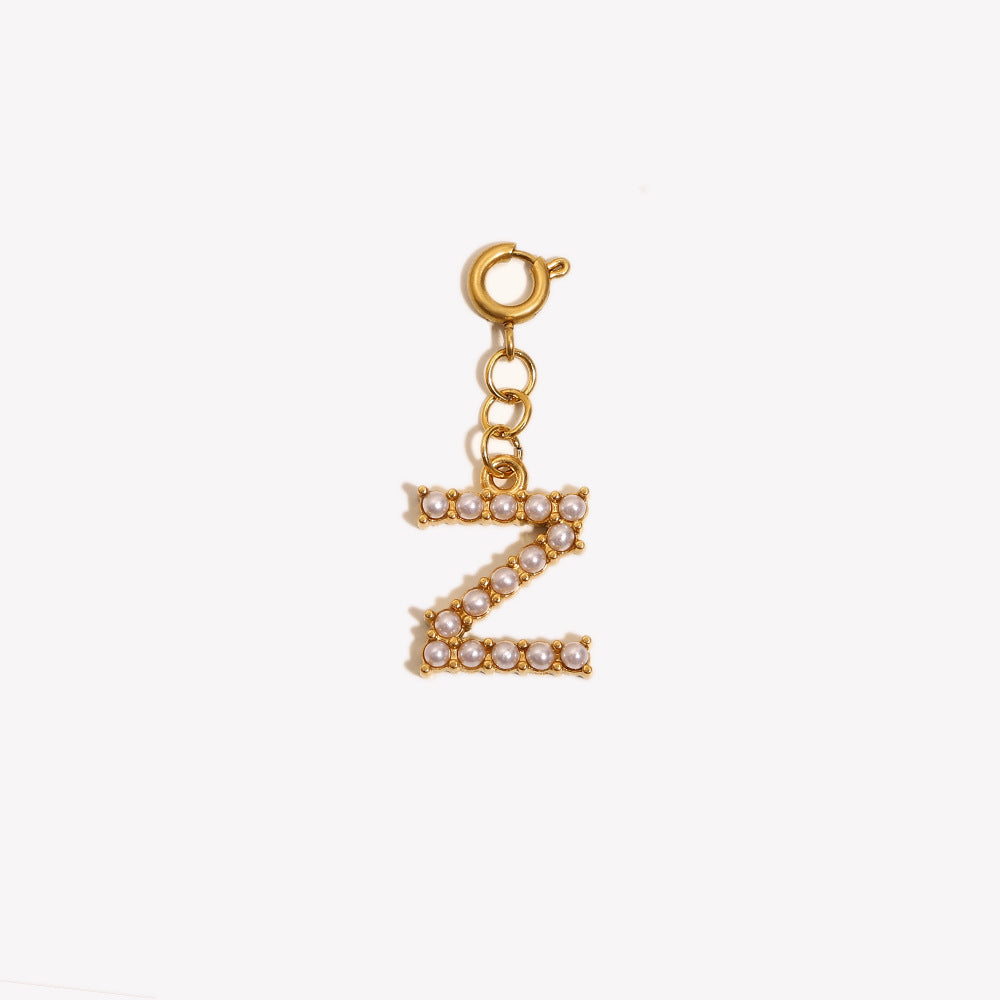 Versatile Spring Clasp Pendant English Letters Women JXC9510