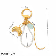 Fashion Copper DIY Keychain Bag Charm Pendant JX250914Q01