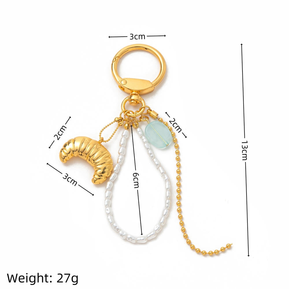 Fashion Copper DIY Keychain Bag Charm Pendant JX250914Q01