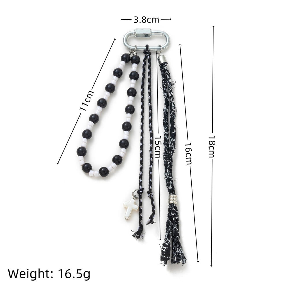 Summer Fashion Beading Keychain Bag Charm Pendant JX251604U