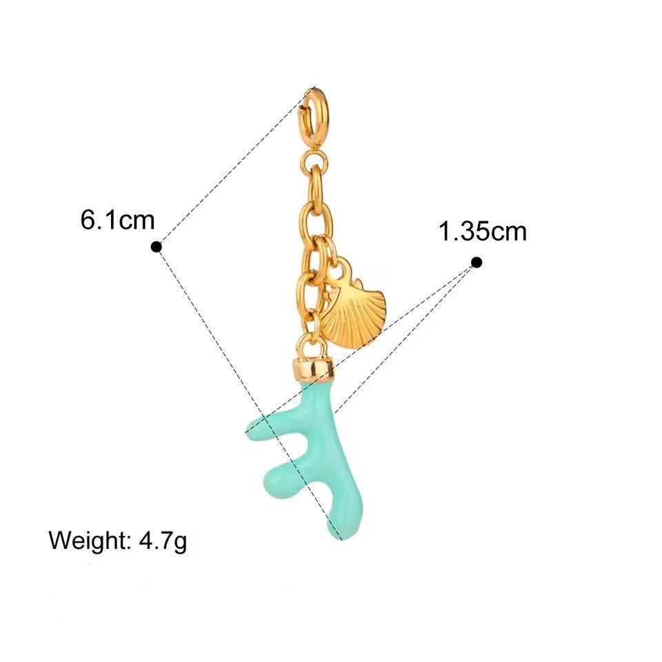 Stainless Steel Bikini Pendant Connector DIY 18K Gold Plated