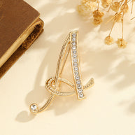 Korean Style  (A-Z) Alphabet Brooch JYYX001