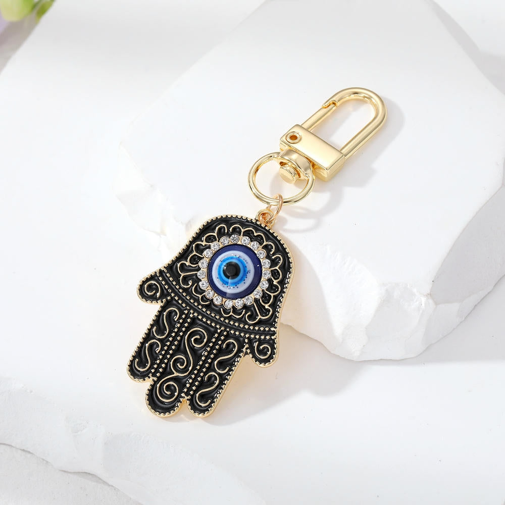 Hamsa Keychain | Evil Eye Pendant | Turkish Charm