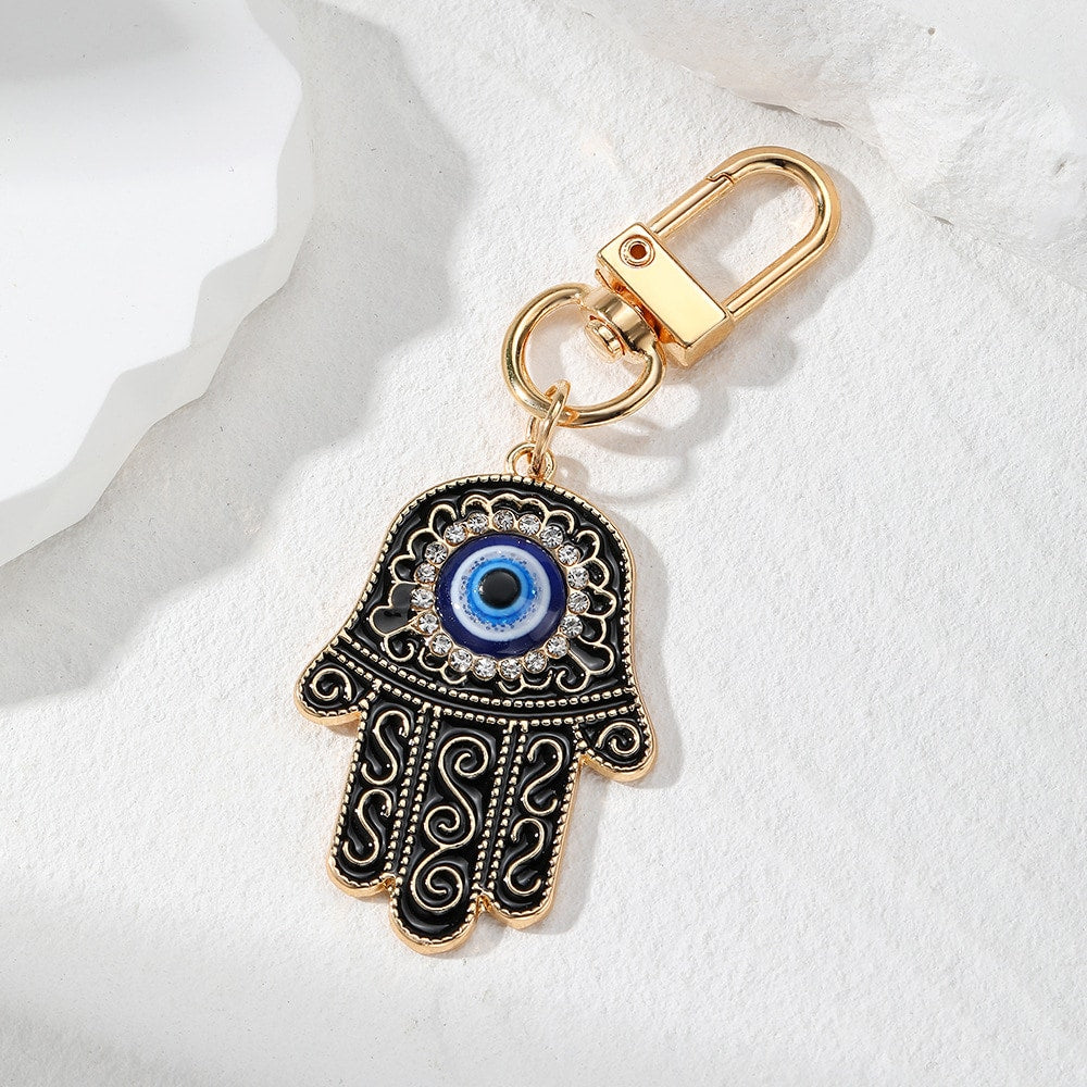 Evil Eye Keychain | Vintage Ethnic Charm | Bag Pendant