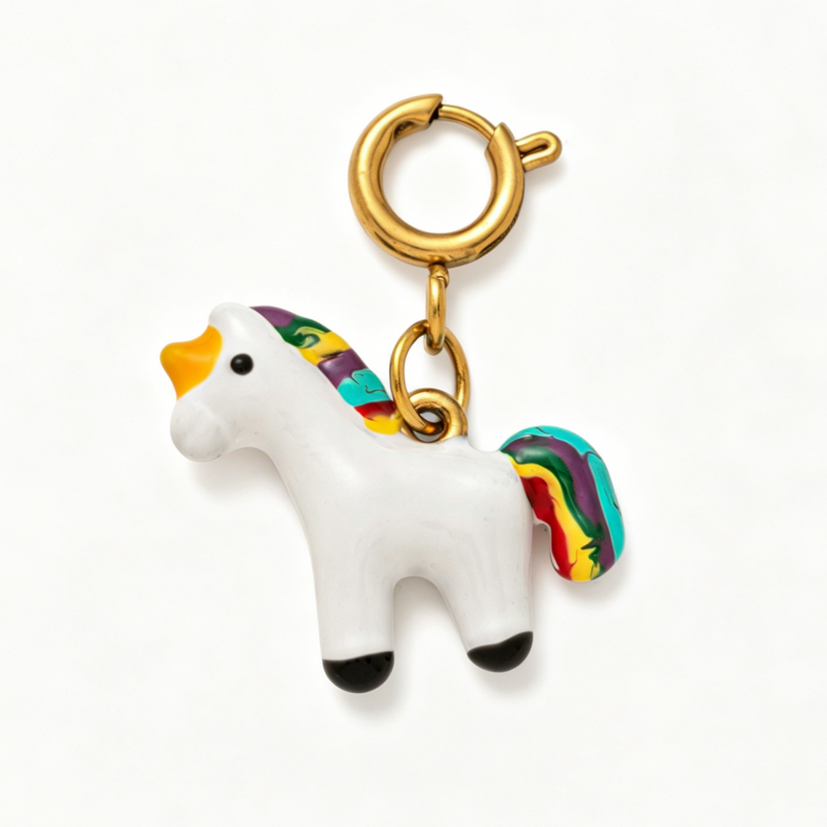 Beach Bikini Rainbow Horse Pendant Chain Vacation Charm