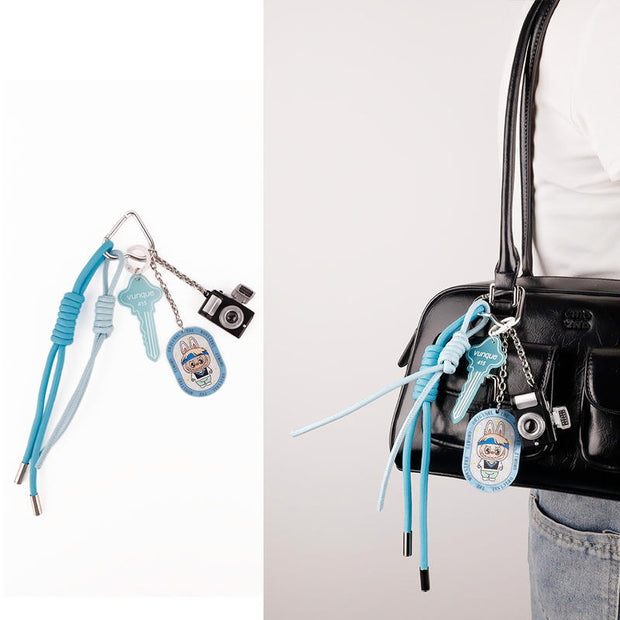 Cloud Labubu Keychain | Original Bag Charm & Car Key Fob