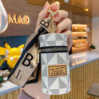 Lipstick Bag Keychain | Mini Cylinr Pouch | PVC Wallet