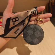 Vintage Leather Pouch | Keychain Bag | Face Mirror Holr
