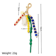 Whimsical Bag Charms Colorful Keychain Accessories for Women