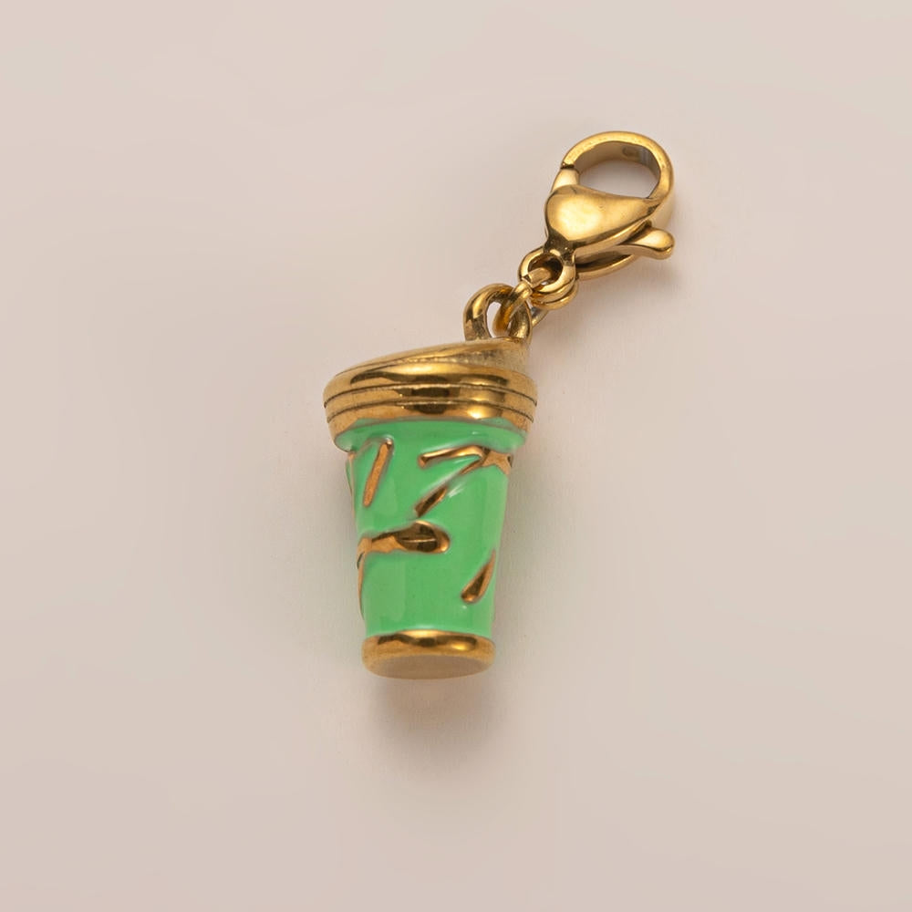 Waterproof Steel Colorful Heart Cartoon Pendant Bag Charm
