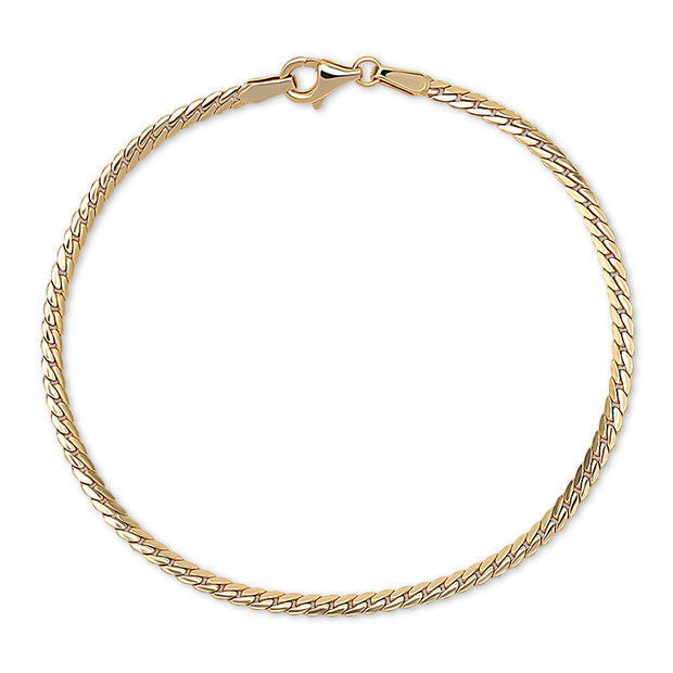 1.8mm Serpentine Chain Bracelet JX0201L