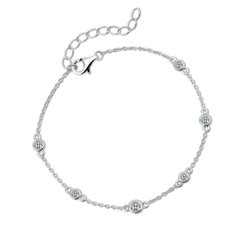 CZ Station Bracelet