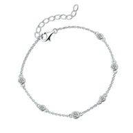 CZ Station Bracelet