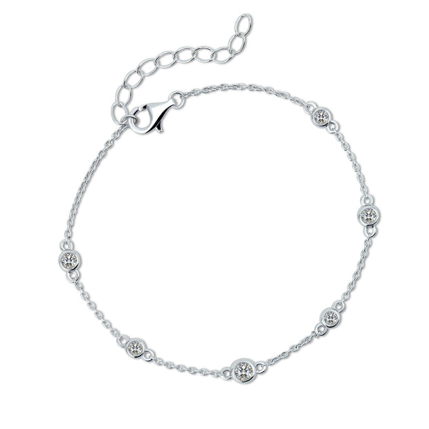CZ Station Bracelet JX0188L
