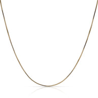 0.75mm Sterling Silver Box Chain Necklace