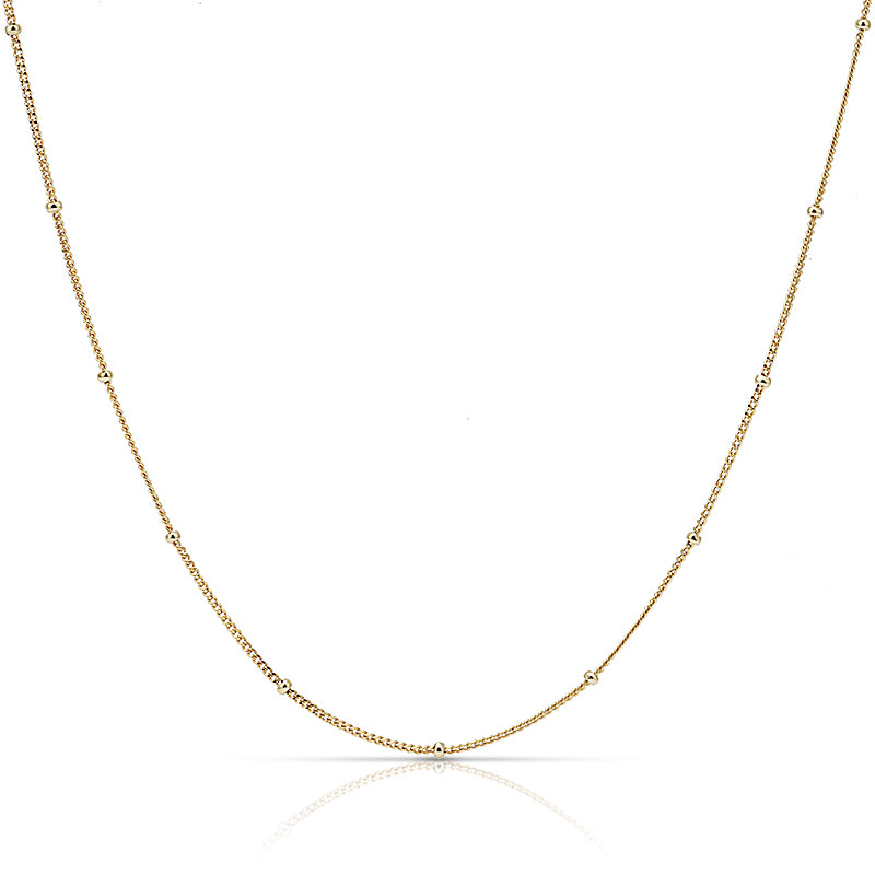 1mm Spheres Chain Necklace
