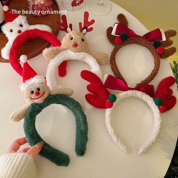 Reindeer Antlers Headband | Christmas Party Headpiece Women
