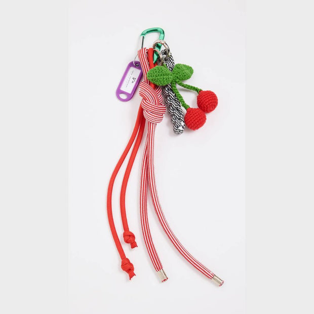 Versatile Tassel Cherry Vintage Boho Bag Charms Keychain