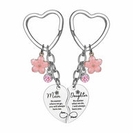 Flower Puzzle Keychain | Heart Set | Engrave Steel Gift
