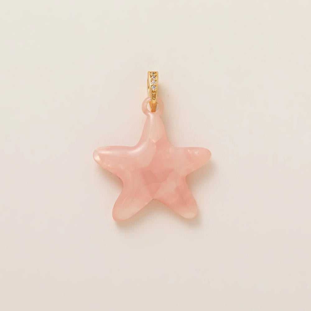 DIY Jewelry Pendant Heart Star Copper Charm JX26041202GK