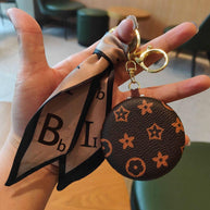 Vintage Leather Pouch | Keychain Bag | Face Mirror Holr