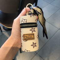Lipstick Bag Keychain | Mini Cylinr Pouch | PVC Wallet