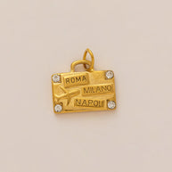 Bear Earphone Shoe Buckle 18K Gold Steel JX26041252GK