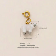 Popular Animal Series Clog Decoration 18K Gold JX26041250GK