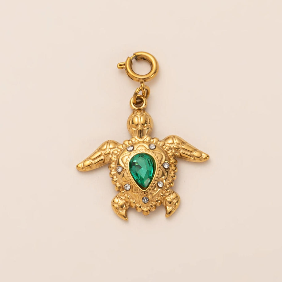 Waterproof Steel Colorful Heart Cartoon Pendant Bag Charm