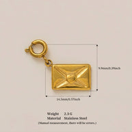 Stainless Steel Trendy Design Valentine Zircon Pendant