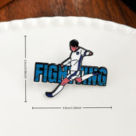 Football Player Pin | Sports Enamel Badge | Backpack cor