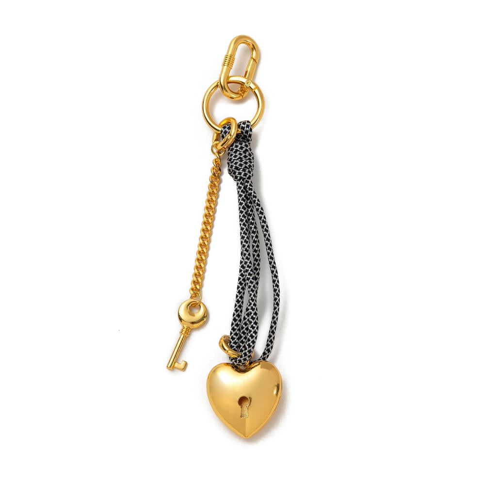 Whimsical Summer Braided Rope Enamel Keychain Bag Charm