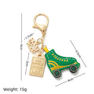 18K Gold Plated Travel-Inspired Keychain City-Themed Charm