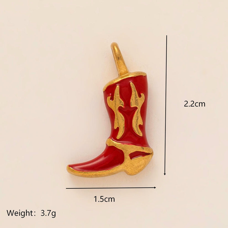 Daily Life Fashion Shoe Jewel 18K Gold JX26041247GK