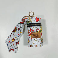 Lipstick Bag Keychain | Mini Cylinr Pouch | PVC Wallet