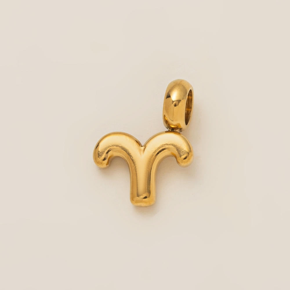 Personalized Zodiac Clog Charm 18K Gold JX26041206GK
