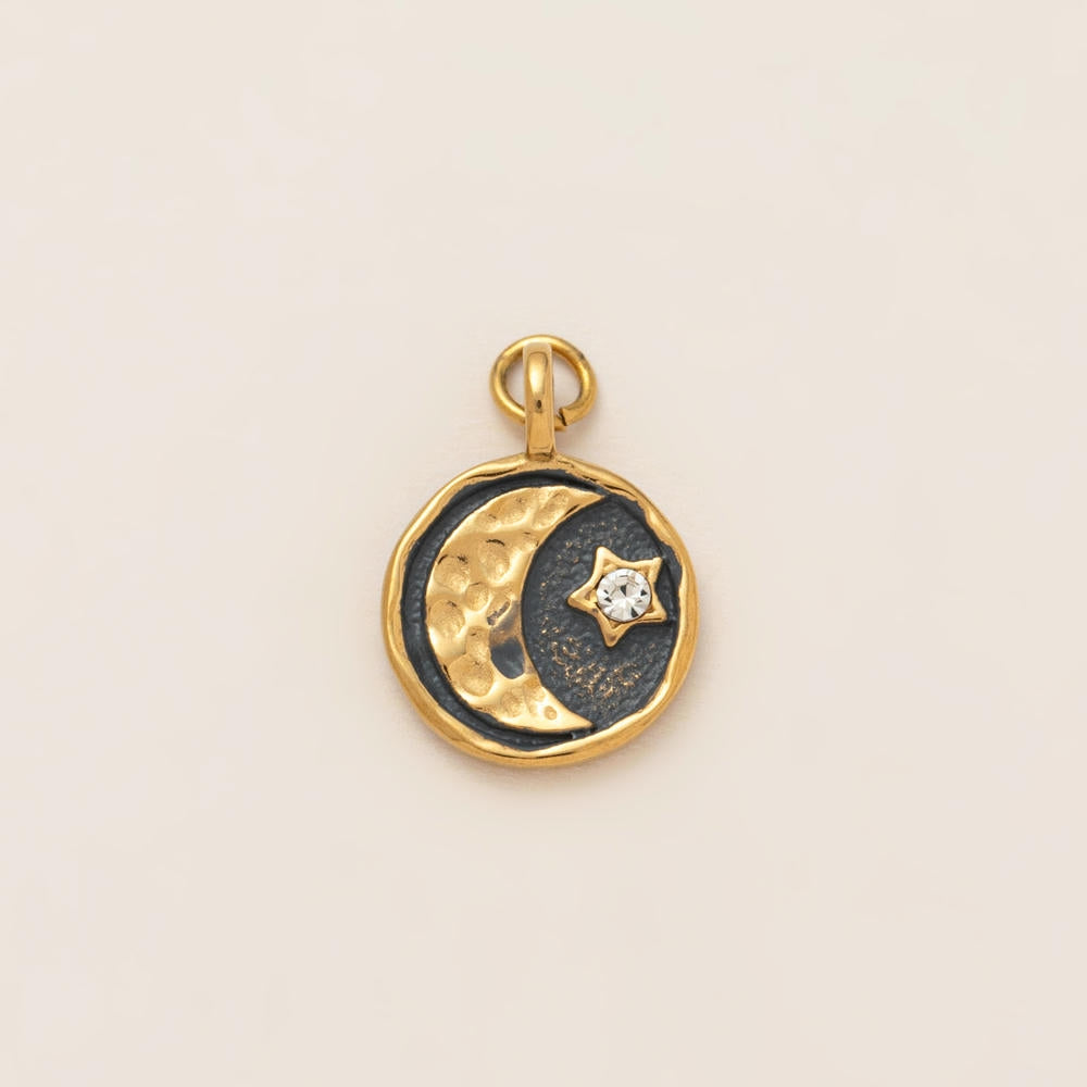 Celestial Evil Eye Hamsa Charms Stainless Steel DIY Pendants