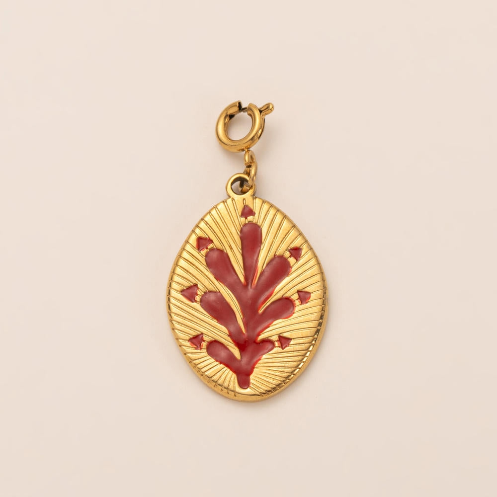 Waterproof Steel Colorful Heart Cartoon Pendant Bag Charm