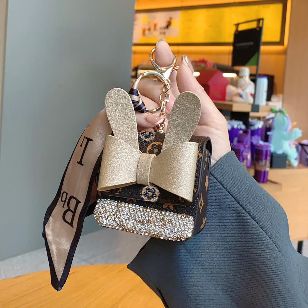 PU Rhinestones Keychain | Mini Bag Charm | Ins Fashion