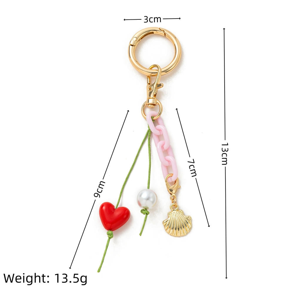 Dopamine DIY Colorful Beaded Bag Keychain Charm JX26032073GK