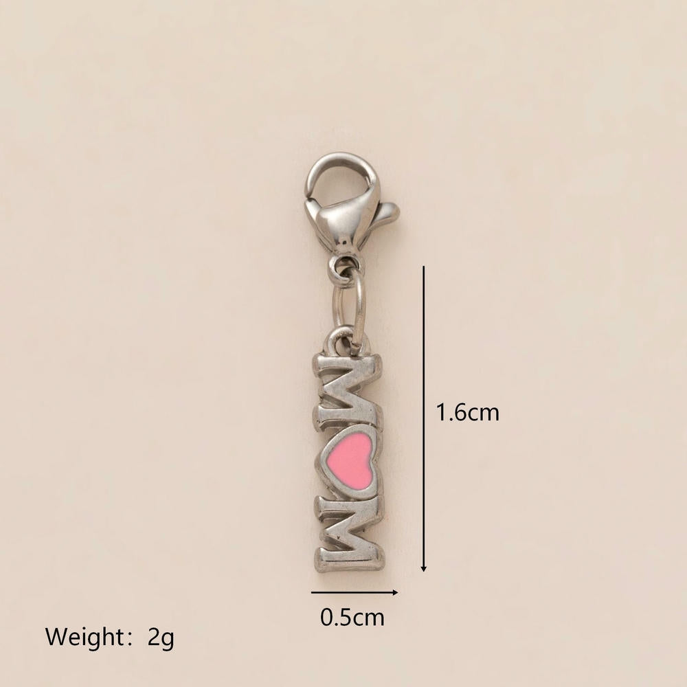 Pink Heart Lock DIY Shoe Charm 18K Gold Steel JX26041249GK