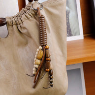 Wooden Beads charm Keychain | Good Luck Accessory